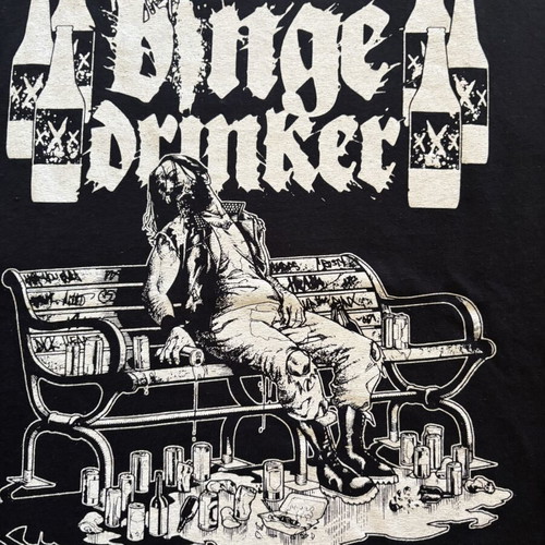 Binge Drinker Japan Tour T-shirt καινούργιο, μέγεθος Small, μαύρο, Gildan