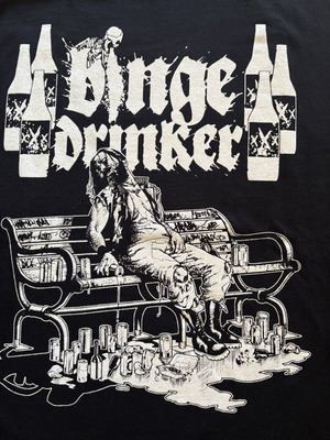 Binge Drinker Japan Tour T-shirt καινούργιο, μέγεθος Small, μαύρο, Gildan