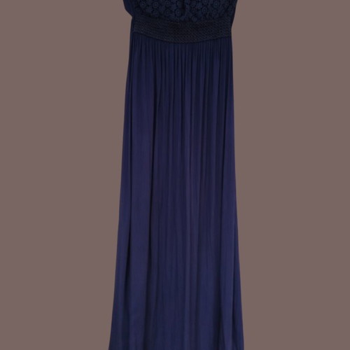 Maxi dress Pin Up dark blue like new, lace bust