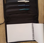 Folder with zipper for pens and notepad new