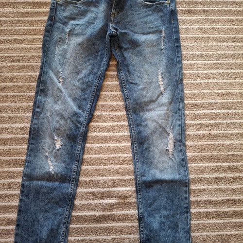 Stradivarius jeans used, dark blue, large