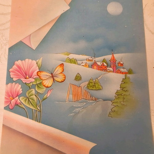 Vintage letter glue like new, scented sheet