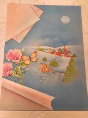 Vintage letter glue like new, scented sheet