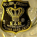  Χαρτοπετσέτοθηκη Hofbauer /Golden Crown E&R. Κρύσταλλο Germany 1970.
