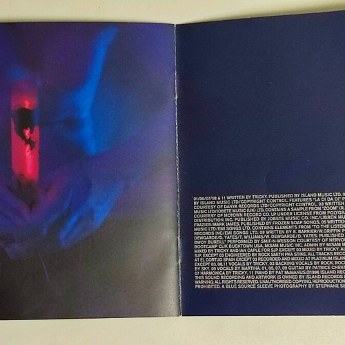 Tricky Pre-Millennium Tension CD like new, electronic