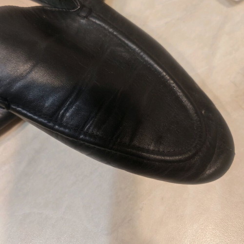 Mango loafers used, leather black, size 40