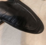 Mango loafers used, leather black, size 40