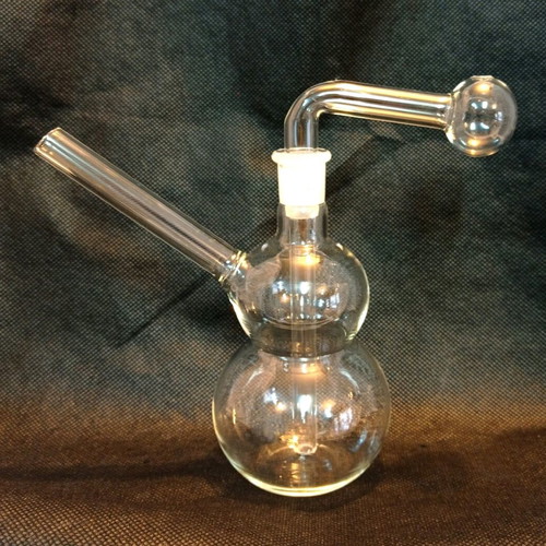 Glass bong new, height 15 cm