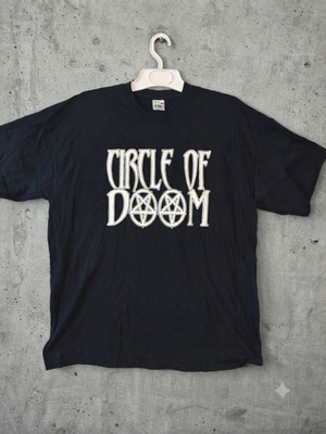 Fruit of the Loom Circle of Doom black T-shirt XL, gothic rock