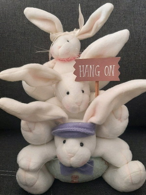 Decorative toy with bunnies new