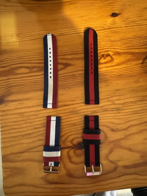 Huawei smartwatch straps with sliding clip, new, set of 2
