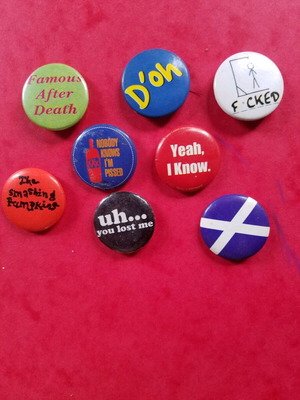 Pin set used Vintage love