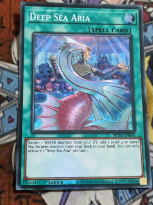 Deep Sea Aria Spell Card like new, Yu-Gi-Oh!