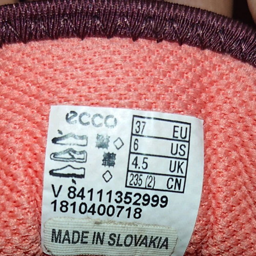 Ecco sports shoes size 37 used, breathable mesh