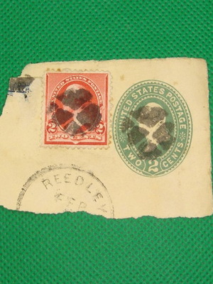 USA stamps used, rare postmark