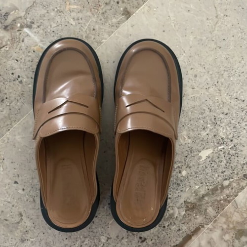 Camper Camilo loafers used, camel color, size 38