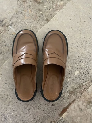 Camper Camilo loafers used, camel color, size 38