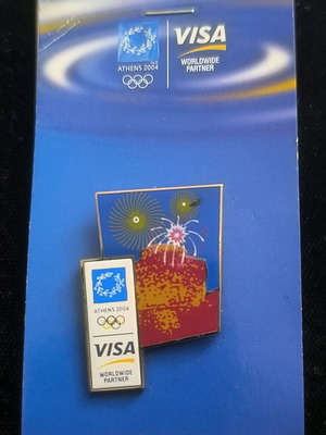 Athens 2004 Visa Pin like new