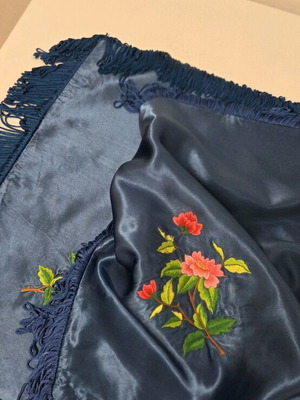 Two silk pillowcases like new, 1960s vintage