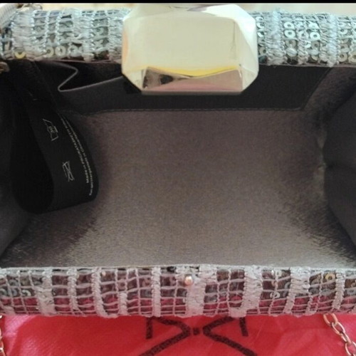 Achilleas silver clutch evening bag new