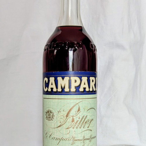 Vintage Campari Bitter 1LT bottle, sealed, 1970s