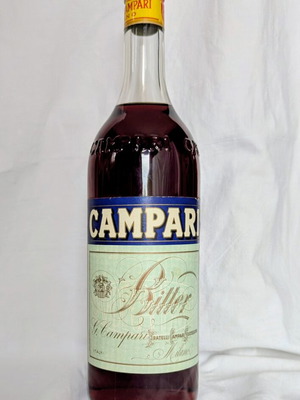 Vintage Campari Bitter 1LT bottle, sealed, 1970s