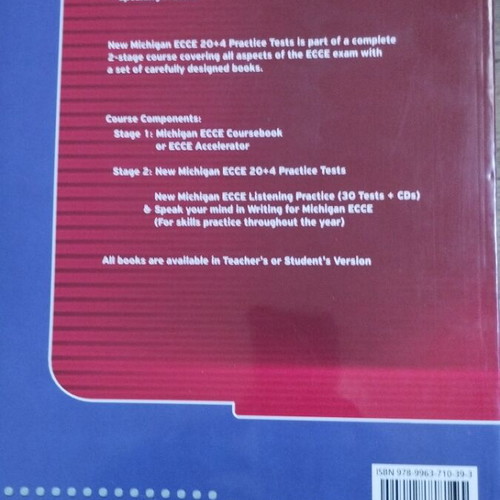 Michigan Ecce B2 20+4 Practice Tests book