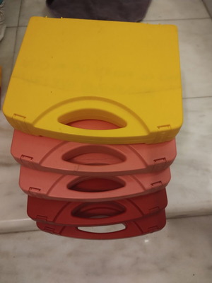 Playmobil suitcases used, set of 5 empty cases