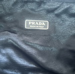 Prada velvet black handbag like new