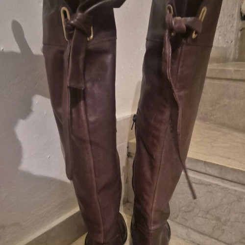 Over the knees boots brown like new, size 38