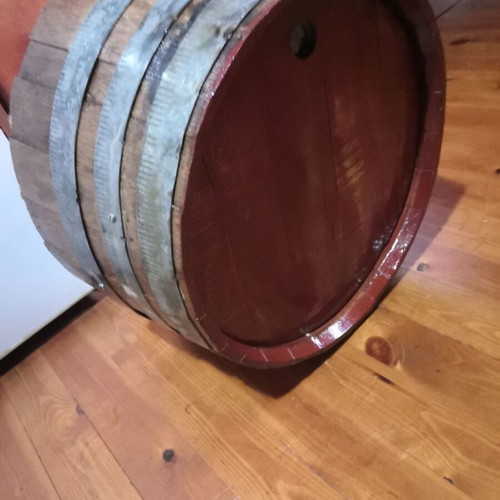 Wooden decorative barrel like new