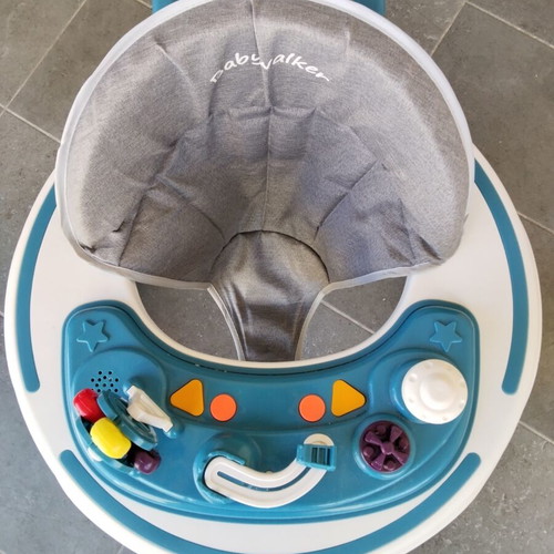 Musical Baby Walker Blue for 6+ Months like new