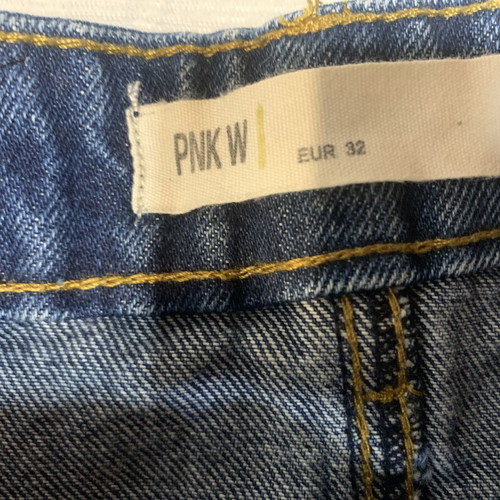 Pink Woman Denim Skirt, Size 32