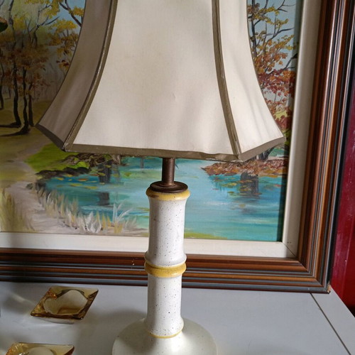 Retro wooden lamp like new, fully functional, 52 cm height