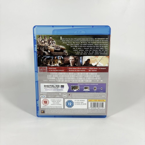 The Monuments Men Blu-ray like new with English subtitles