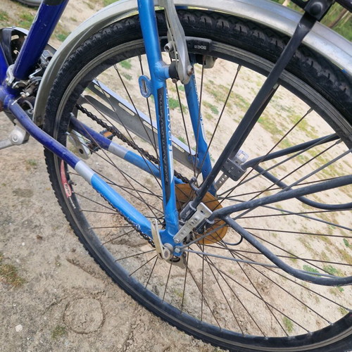 City bicycle like new, blue, 26 inch, men's, gears