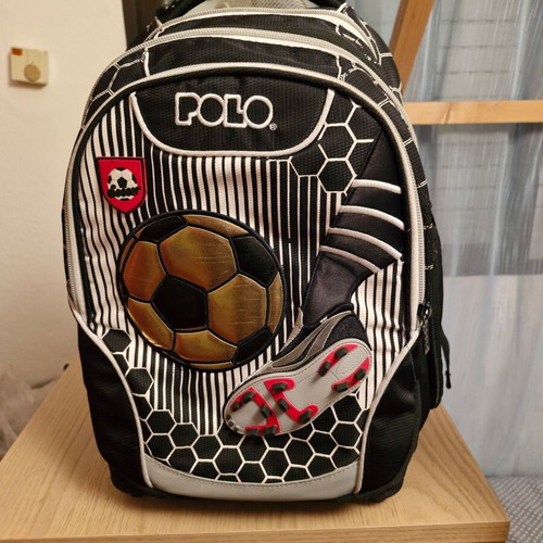 Used POLO school bag with 3 main compartments and insulated material
