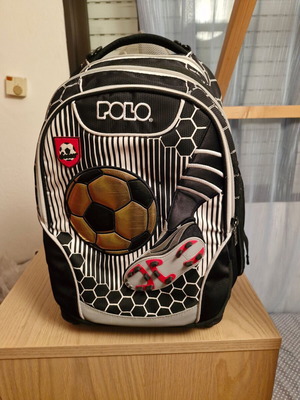 Used POLO school bag with 3 main compartments and insulated material
