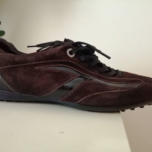Tod's shoes authentic suede brown used, size 36.5