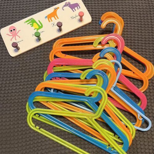 Kids Ikea hangers set of 16 with Zara hooks like new