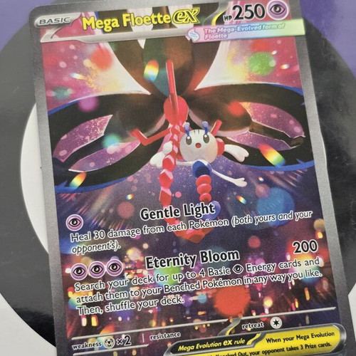 Mega Floette ex (CRI 117) Chaos Rising Pokemon TCG card like new