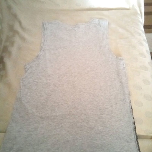 Children's sleeveless shirt used for 10-12 years old gray