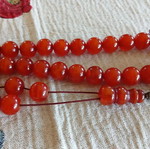 Mastic Bakelite Worry Beads with Silver Elements Like New