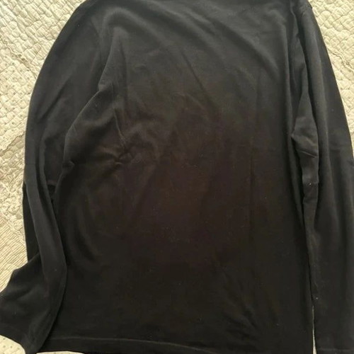 Zara Kids long-sleeve T-shirt used, black with gold print, size S 164 cm