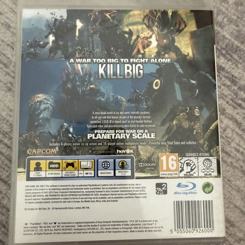 Lost Planet 2 PS3 game, like new, complete