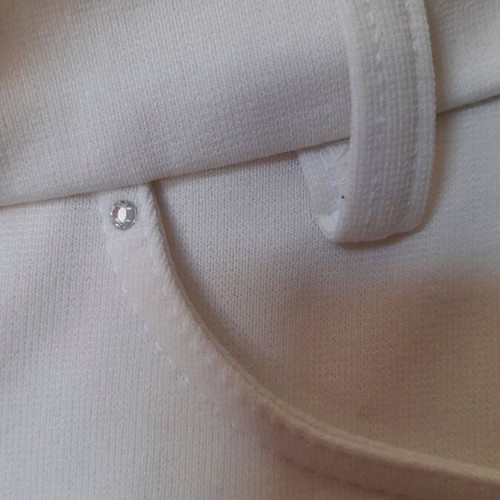 Woman's trousers white used, size M, elegant