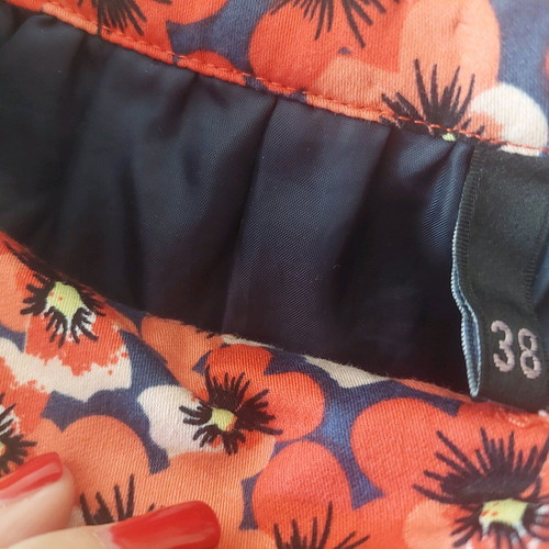 Colorful floral skirt medium with buttons like new