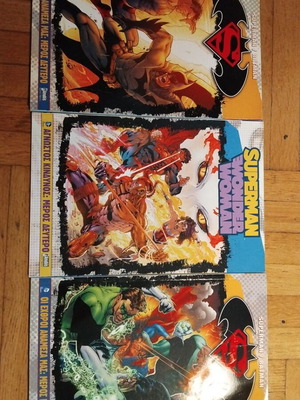 Badman and Superman 3 comics used, very good condition