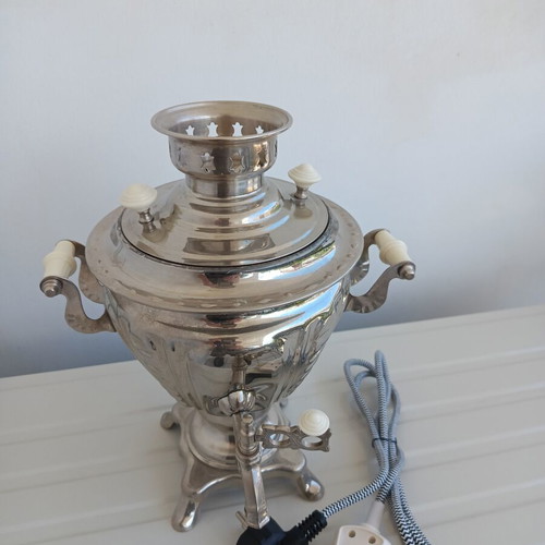 Electric Russian Samovar 1978 stainless steel like new