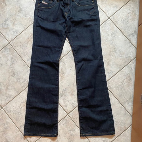 Diesel Y2k Low Rise Flare Jeans Like New, Blue and Black